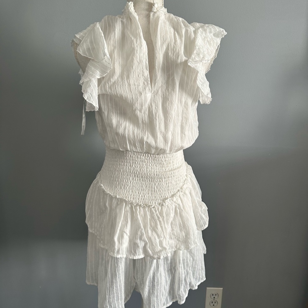 White Ruffled Dress - Picture 2 of 3
